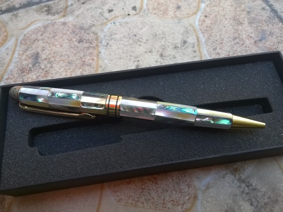 shell pen from natural pearl