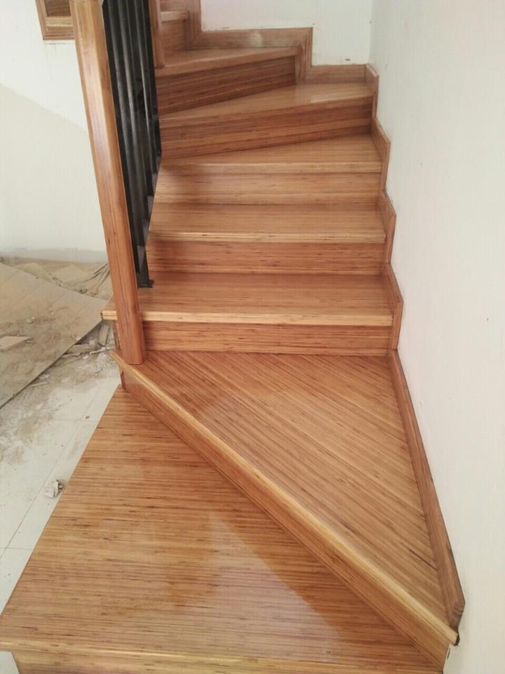 Bamboo panel for stair