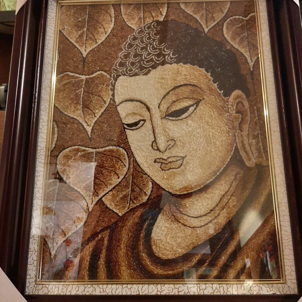 rice painting Buddha